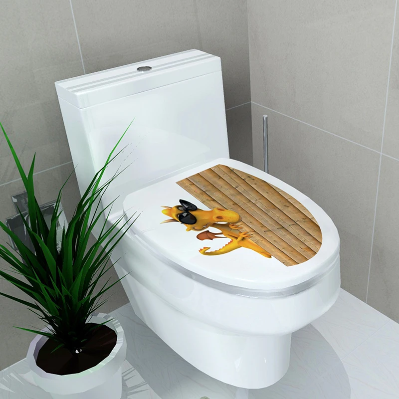 

Hardcover Three-Dimensional Toilet Stickers Bathroom Decorative Stickers Bathroom Decoration Waterproof Toilet Stickers