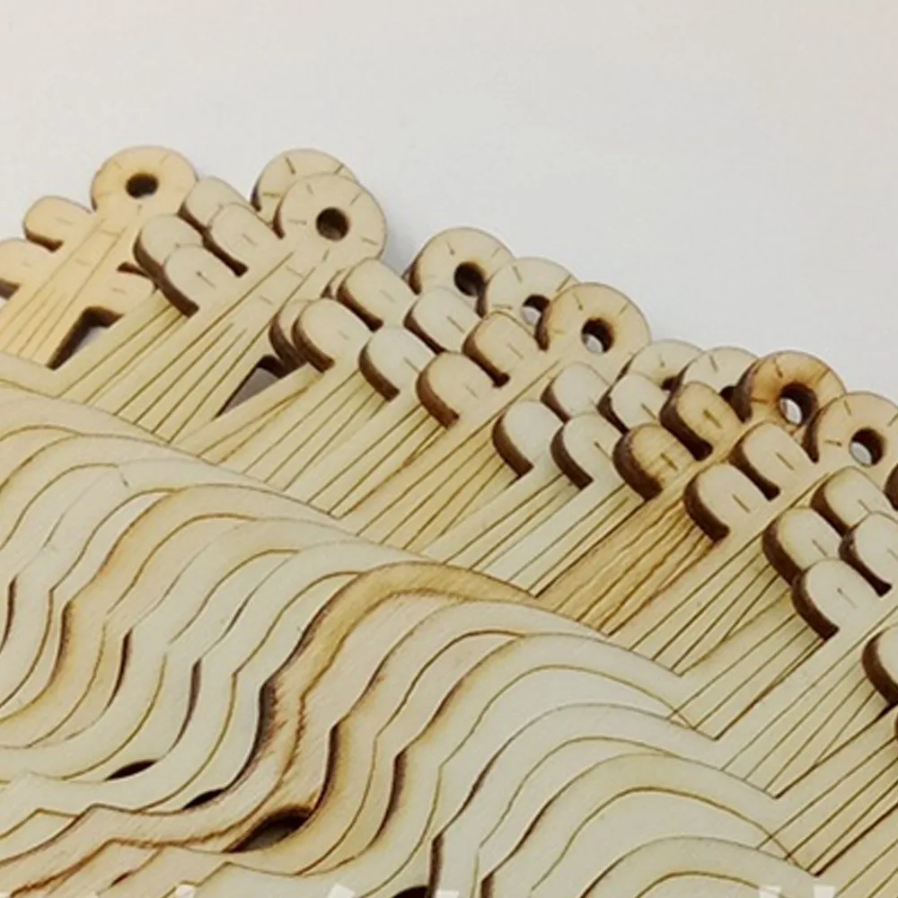 10 шт./пакет скрипка гитара деревянная пластина украшения дома деревянные ремесла