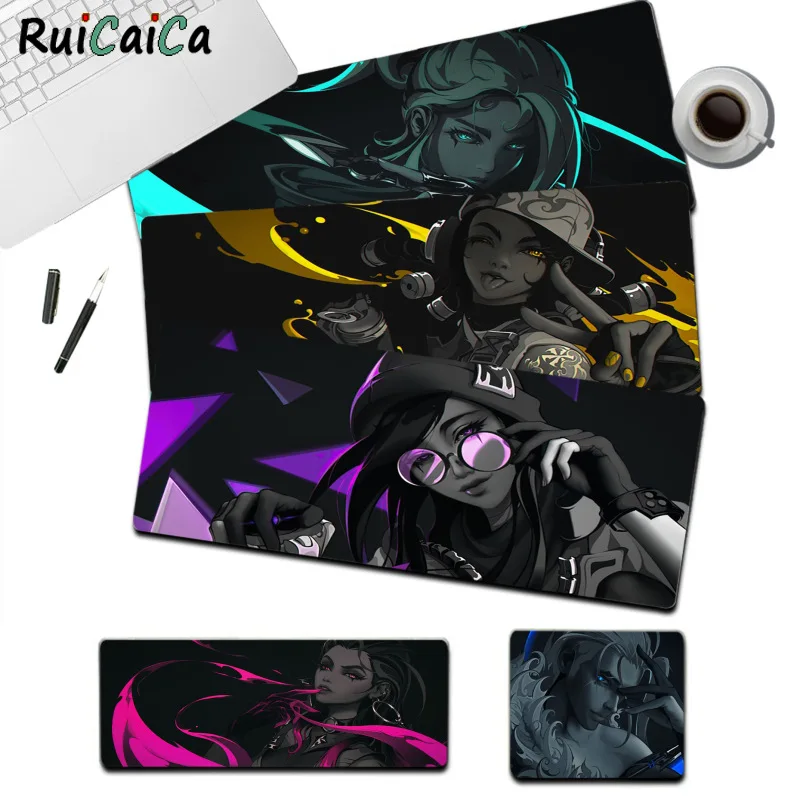 

Новое поступление, большой игровой коврик для мыши RuiCaiCa Valorant, размер XL, с фиксирующими краями, для большой скоростной блокировки краев, верс...