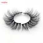Visofree 1 пара 100% натуральные ресницы ручной работы 3D норковые ресницы ручной работы полная полоса ресниц длинный макияж норковые накладные ресницы D08