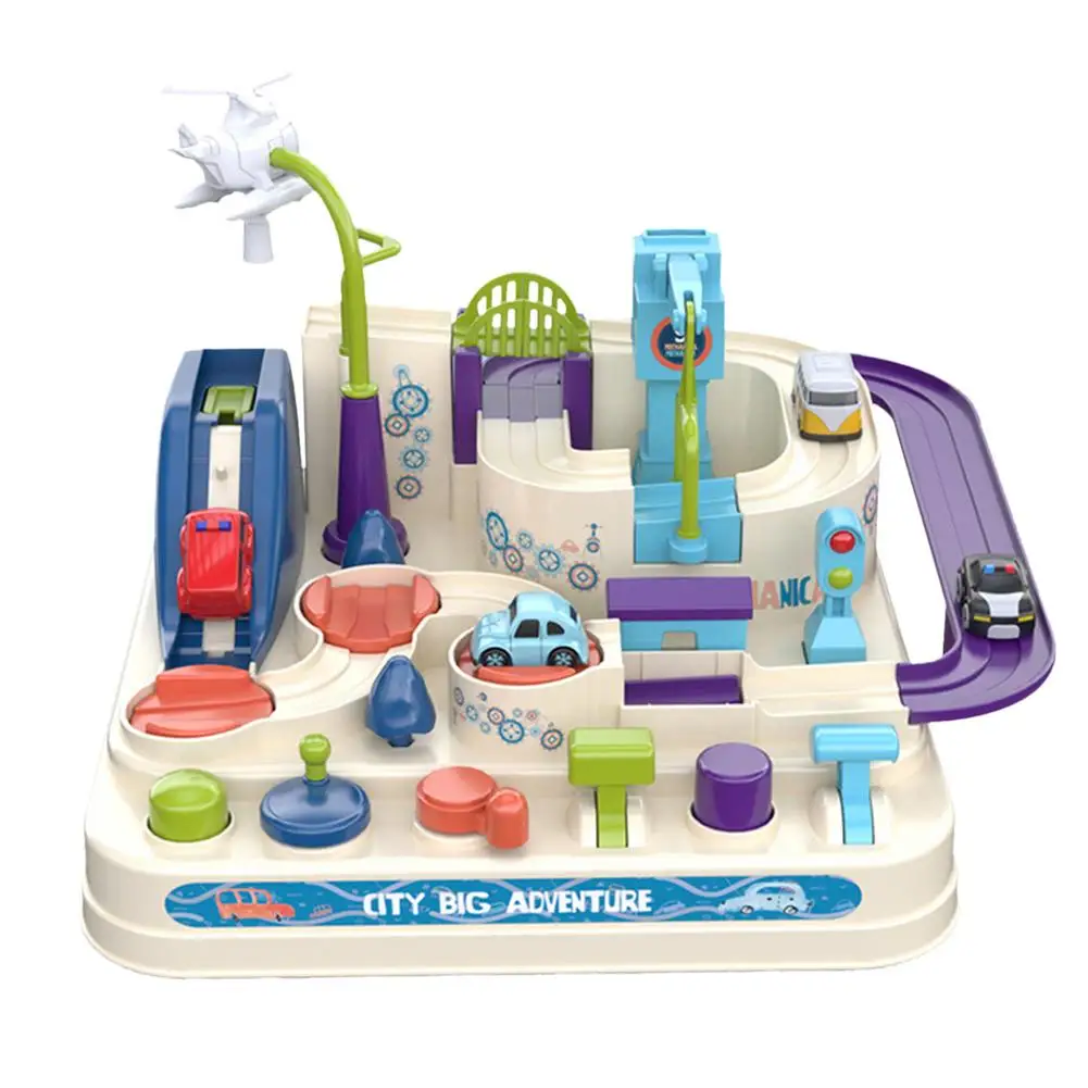 

Race Track Toy Interactive Educational Rail Car Model Creative Flexible Railway Track Car Toys Magical Cars Racing Tracks Set