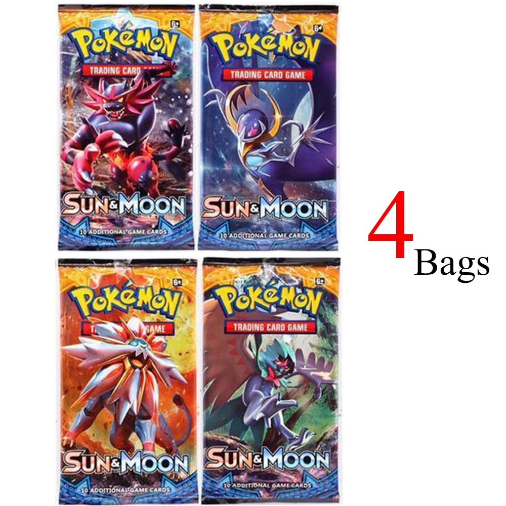 4 пакета карты покемона меч и щит охлаждающие войны солнце луна единый ум