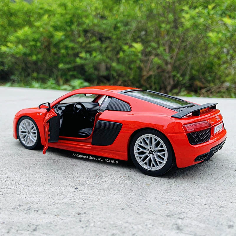 Спортивный автомобиль Maisto 1:24 Audi R8 V10 Plus литой под давлением модель автомобиля