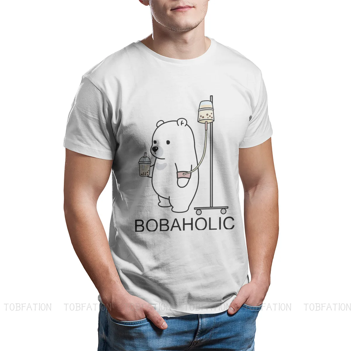Футболка Bobaholic Bear Is Your Spirit с животными футболка медведем высокое качество новый