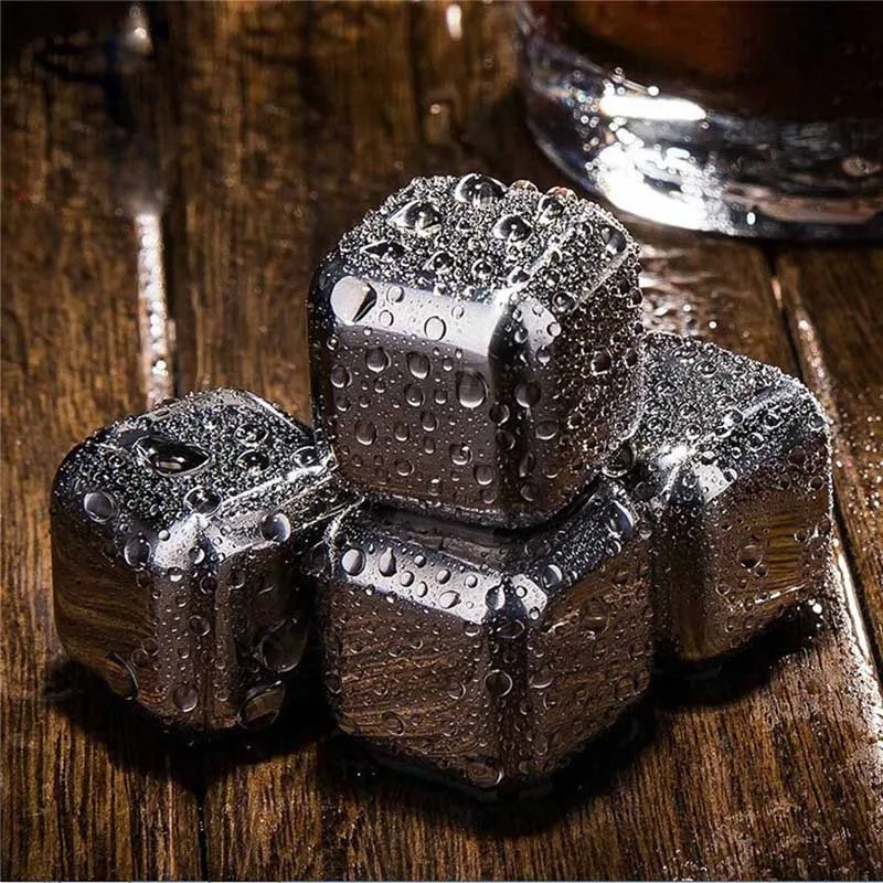 Нержавеющая сталь ледяной куб набор кулер для вина искусственный Ледогенератор