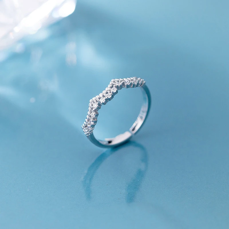 Женское кольцо из серебра 100% пробы с фианитом | Украшения и аксессуары