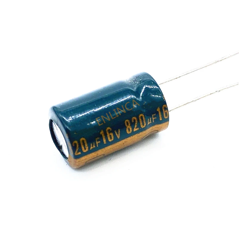 

30pcs/lot16v 820uf 10*16 high frequency low impedance aluminum electrolytic capacitor 820uf 16v 20%