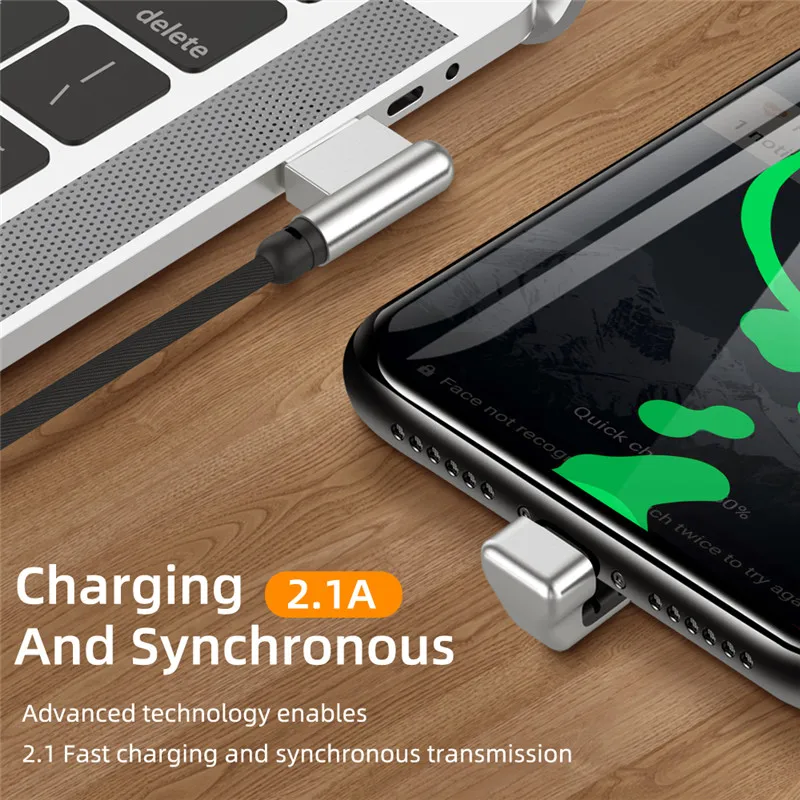 Новый нейлоновый Micro-кабель 180 градусов зарядный кабель Micro USB шнур для iphone и Android