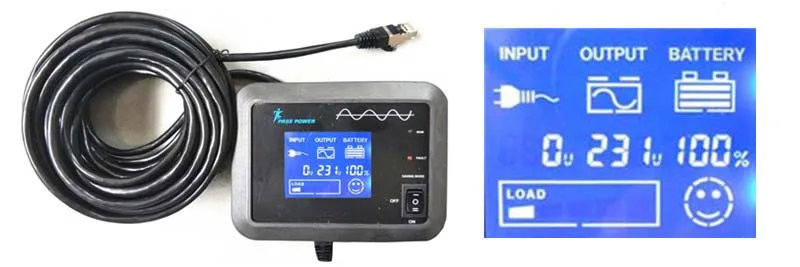 4000 W/4KW 24/48V dc 110/220/230 В переменного тока серии PS чистая синусоида солнечный инвертор Зарядное устройство с ЖК-дисплей дисплей