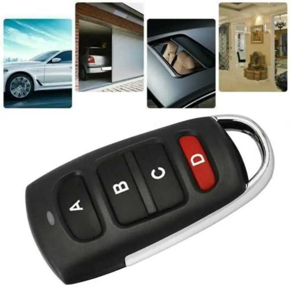 

Universal Cloning Electric Gate Garage Door Remote Control Key Fob 433mhz Cloner 4-channel