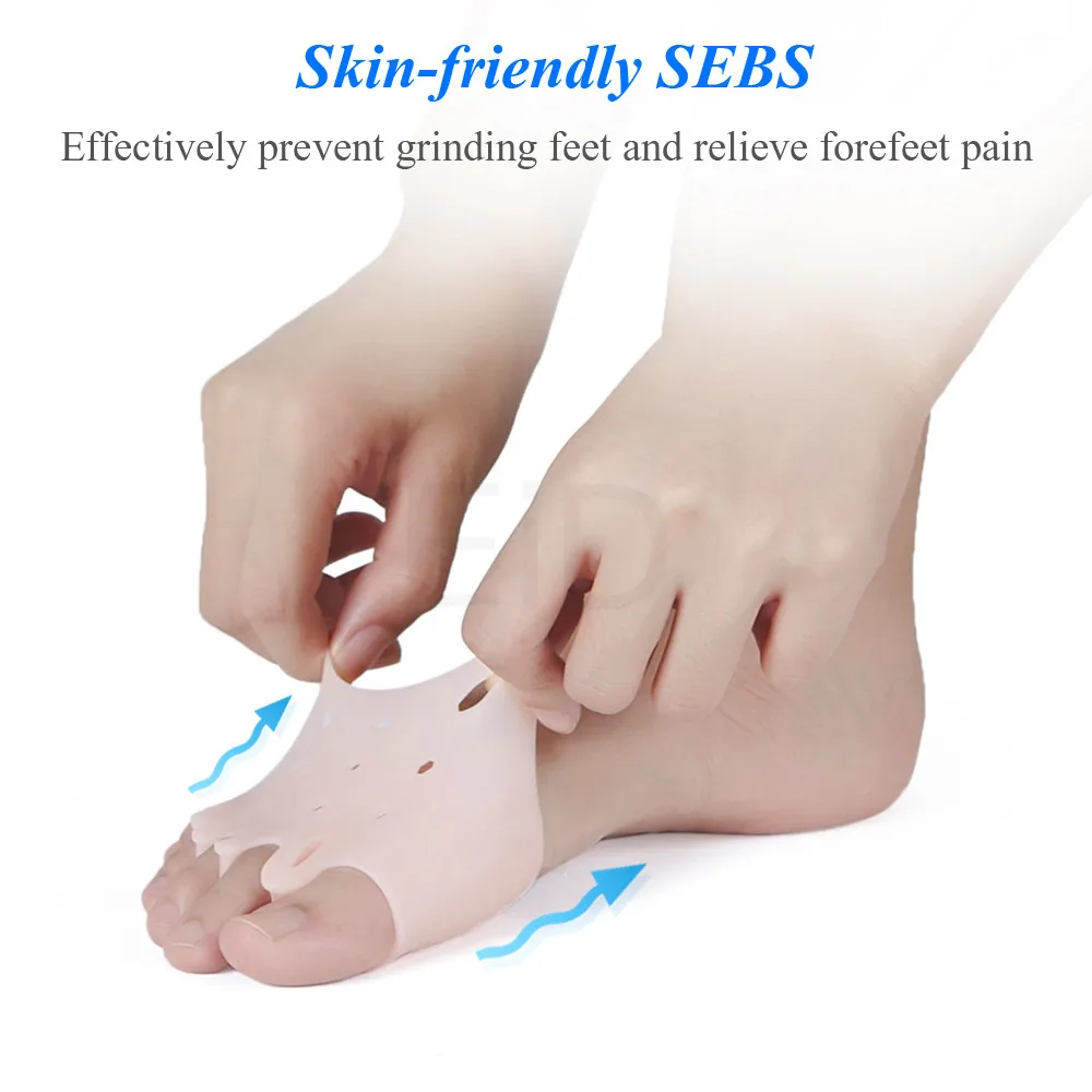 Insoles Hallux Valgus Orthotics Bunion Pads for Separate All Toe Big Bone Orthopedic Foot Hammer Corrector Separator Inserts Pad