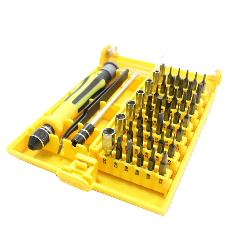 Набор Магнитных отверток 45 в 1 Точная отвертка инструменты с пинцетом|Наборы