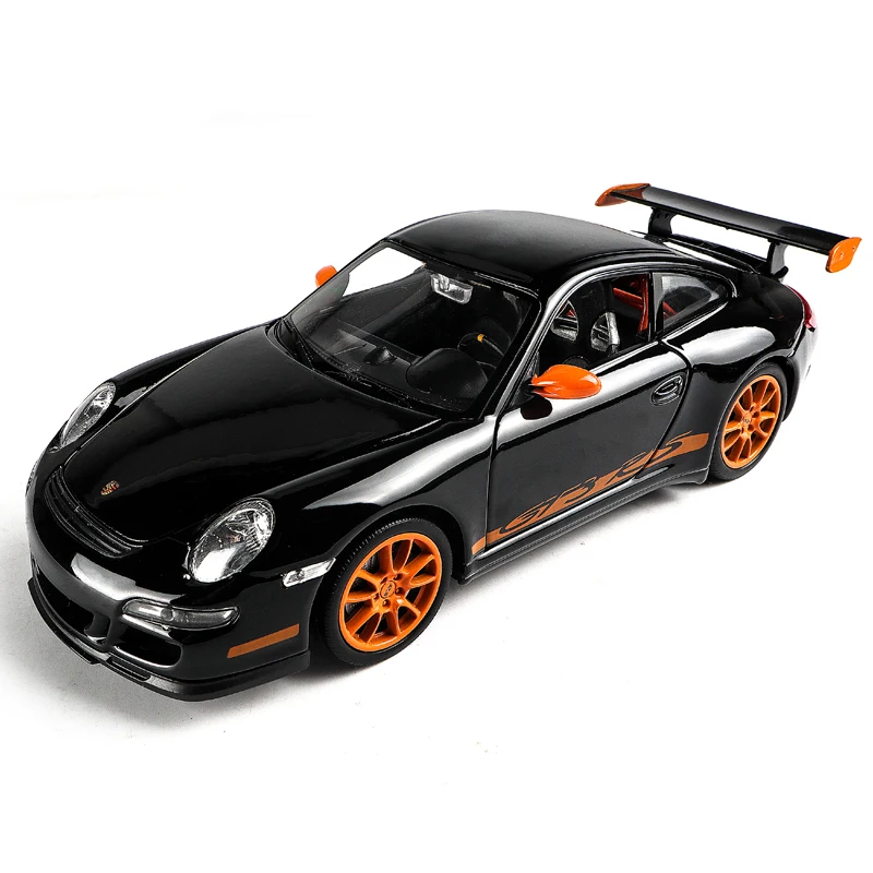 Welly 1:24 Porsche 911 GT3 RS Белый брелок для автомобильных ключей имитационная модель
