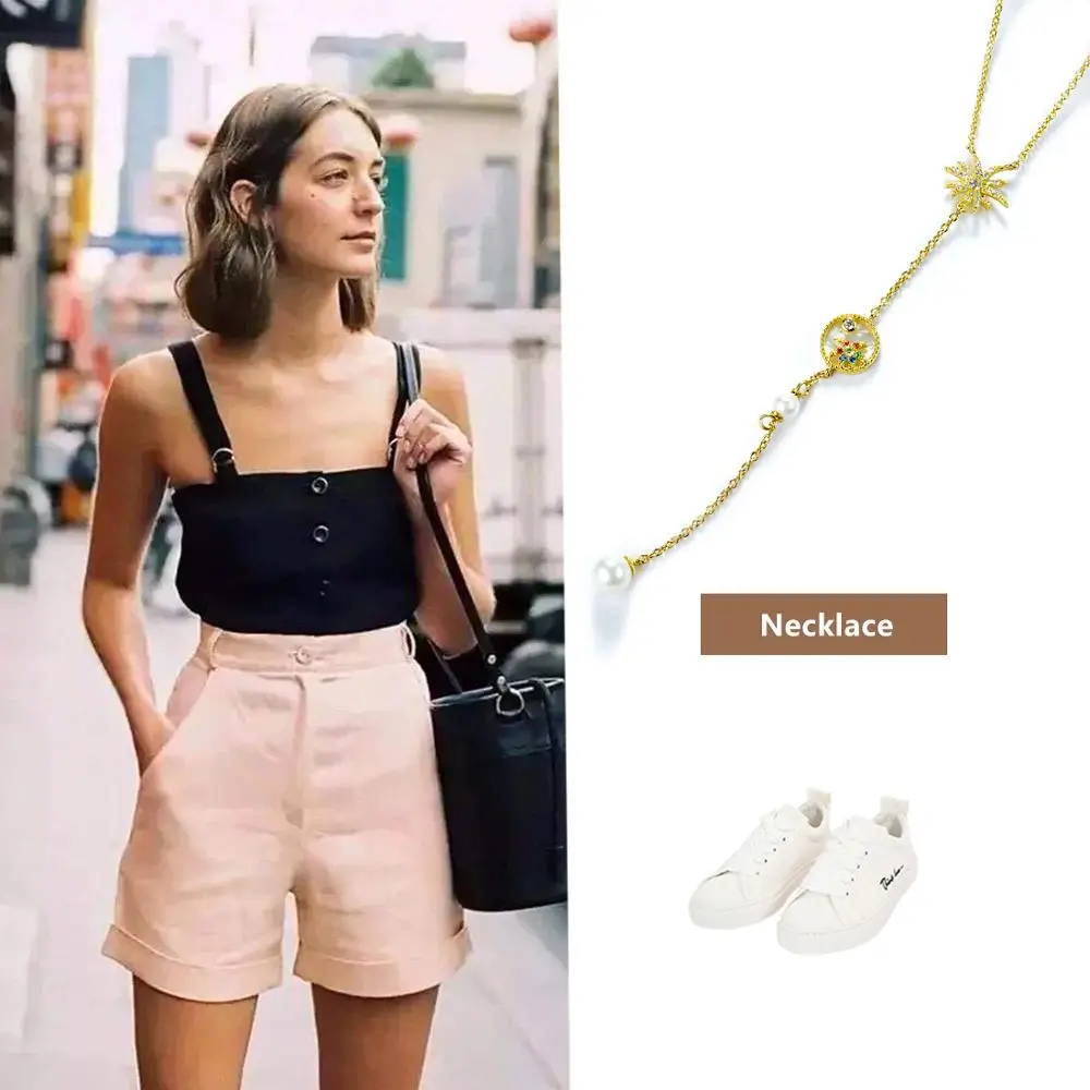 E ювелирные изделия 925 Стерлинговое Серебро фейерверк Ожерелье Подвеска женское