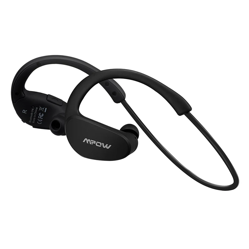 Оригинальные Mpow Cheetah Bluetooth наушники беспроводные наушники Портативные водонепроницаемые наушники спортивные наушники с микрофоном и AptX стерео - Цвет: Black Earphone