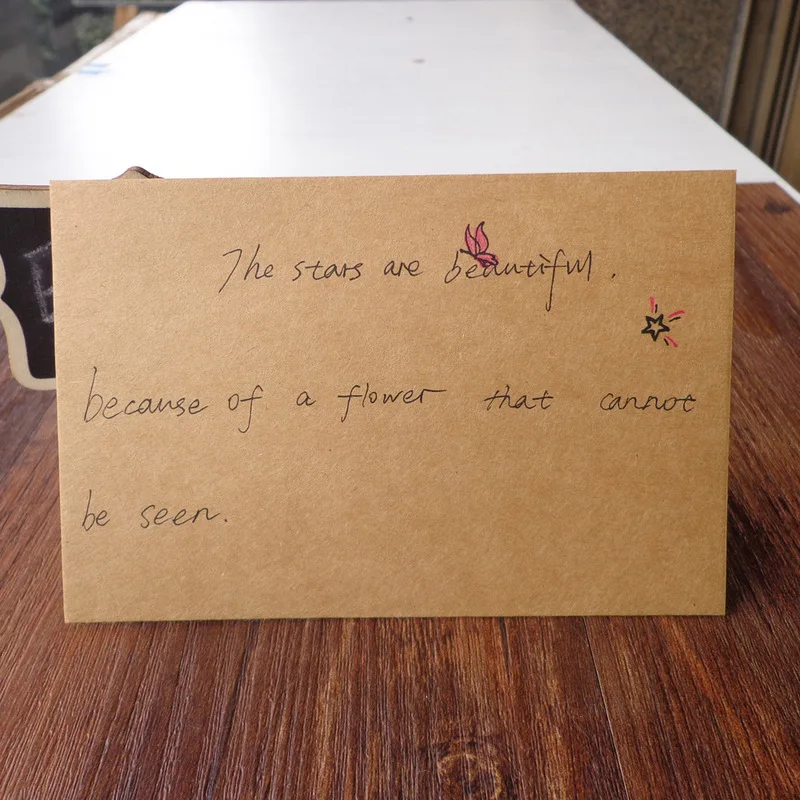 10 шт. чистая крафт-бумага открыток скетч Рисование закладок DIY граффити