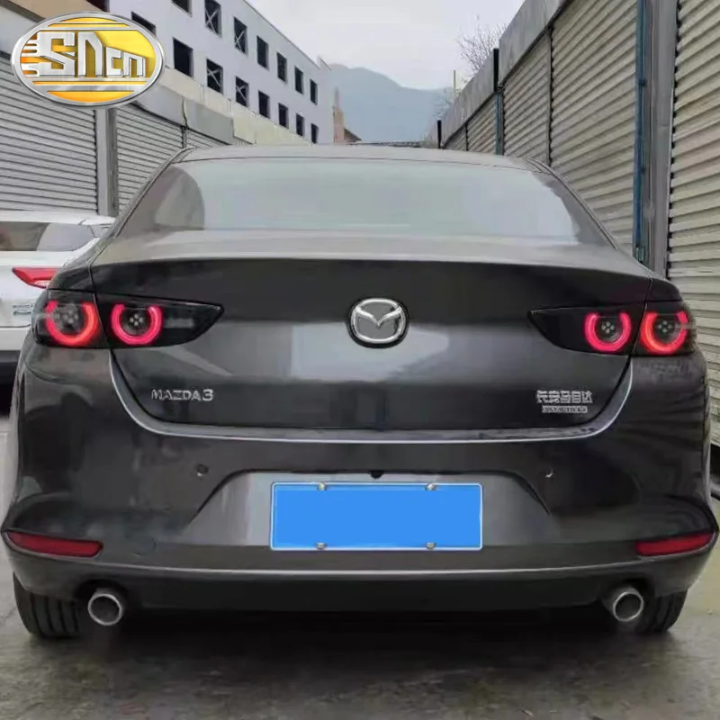 Car LED Tail Light Taillight For Mazda 3 Sedan 2019 - 2021 Rear Running + Brake Reverse Dynamic Turn Signal |