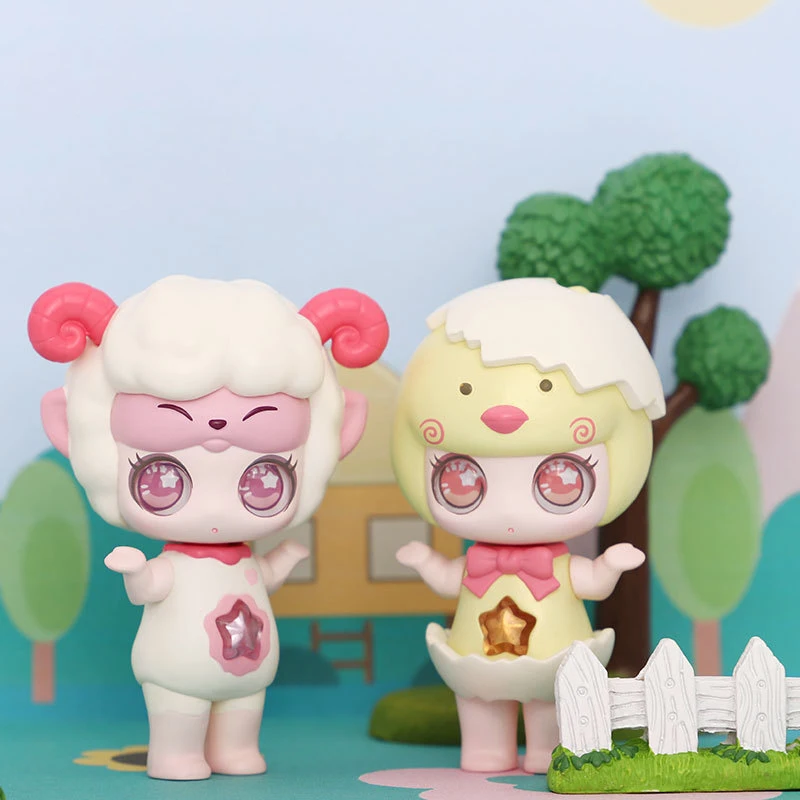 

Kira baby cute pet series blind box hand-made cute girl two-dimensional hand-made ornaments Caja Ciega anime characters desk