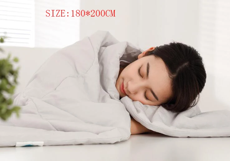 Six inches Gray Летнее одеяло Xiaomi Stgana одеяло кондиционер функция мытья хлопчатобумажной пряжи антибактериальное дышащее одеяло для детей - Цвет: Six inches Gray