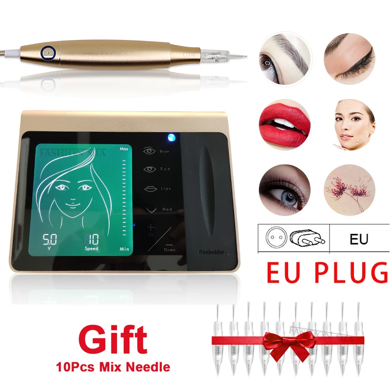 

Charme Princesse Machine Digital Permanent Makeup Tattoo Digital Pen Microblading MTS Beauty Supply for Screw Cartridge Needle