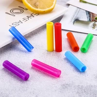 8 silicon tips cover food grade cover for 6mm stainless steel straws color random