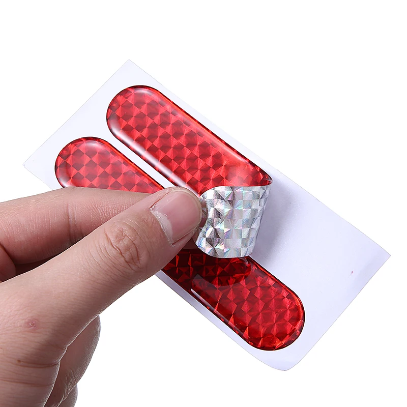 

New 10pcs Car Door Sticker Decal Warning Tape Reflective Strips Safety Mark Reflector Stickers Auto Reflective Sticker