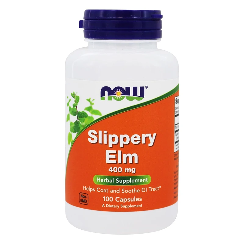

Free Shipping Slippery Elm 400mg Herbal Supplement Can Help Soothe Gi Traction Force 100 Capsules
