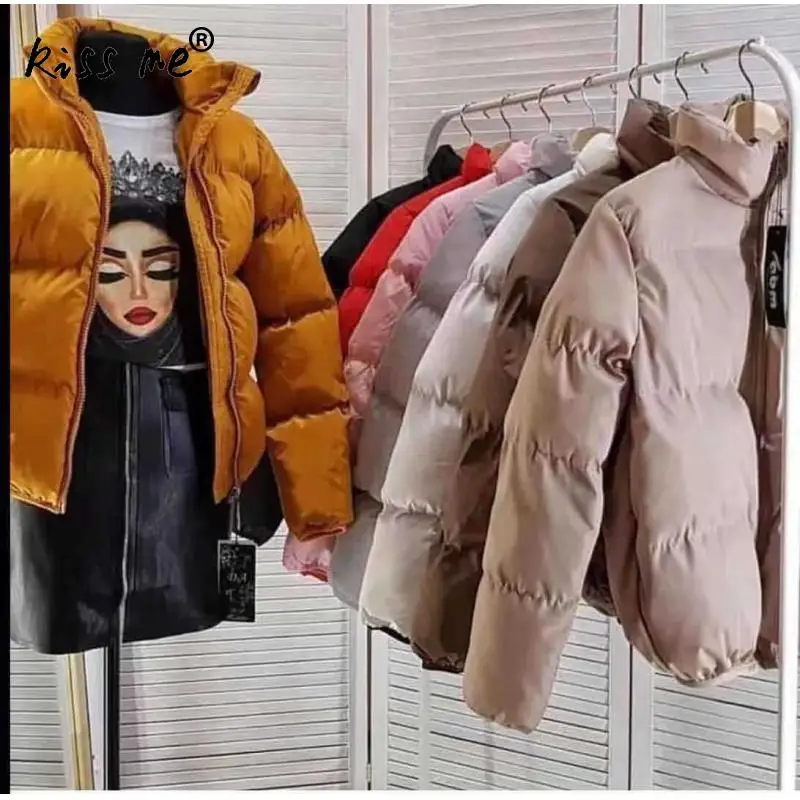 Модные трендовые женские парки теплая зимняя осенняя куртка пуховик Дамский с