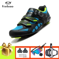 tiebao unisex cycling shoes carbon fiber breathable ultra light bicycle riding footwear add pedals bike sunglasses flat shoes