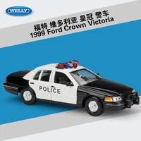 welly model car 124 diecast car toys classic 1999 ford crown victoria taxi police alloy metal toy car for kids gift collection
