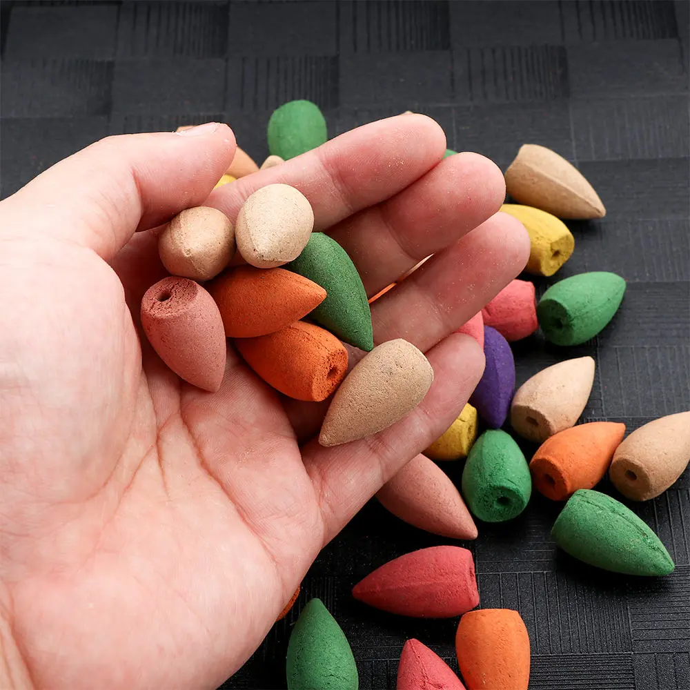 60 шт./упак. Бытовая натуральная башня рефлюкса благовония чай дым ароматизатор |