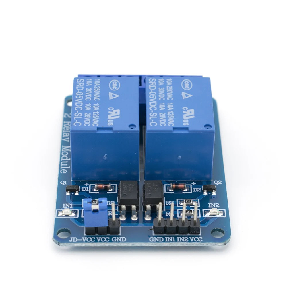 50 шт./лот новый 5 в 2 канальный релейный модуль Shield ARM PIC AVR DSP Electronic 10A|relay module|dsp