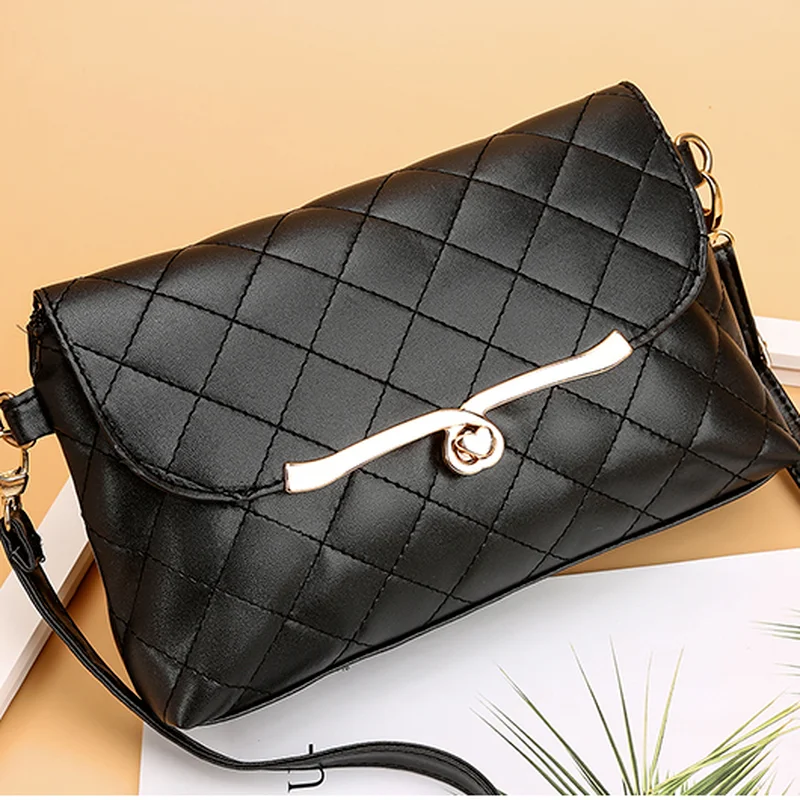 

2021 new luxury designer handbag shoulder messenger crossbody bags diamond lattice women satchel joker leisure black bag purses