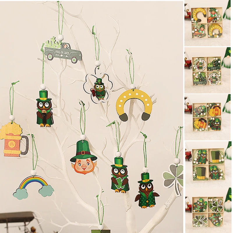 

Лидер продаж, легкий кулон в виде ирландского фестиваля, окрашенное деревянное ремесло, креативное украшение для темативечерние НКИ, подве...