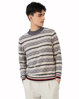 zhili mens 100 cashmere stripes knit mock neck pullover sweater