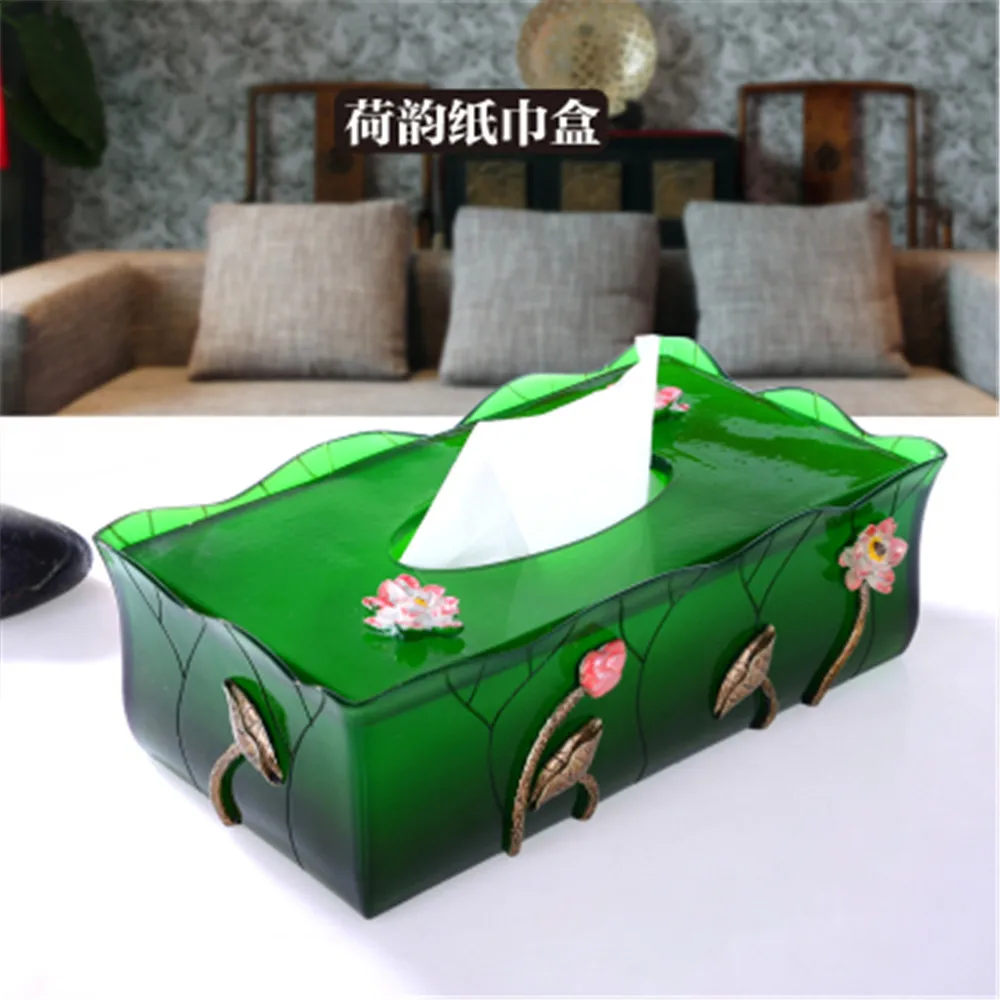 NEWYEARNEW Resin Tissue Holder Box European Antique Noble Home Decoration Storage Wedding Gifts | Дом и сад