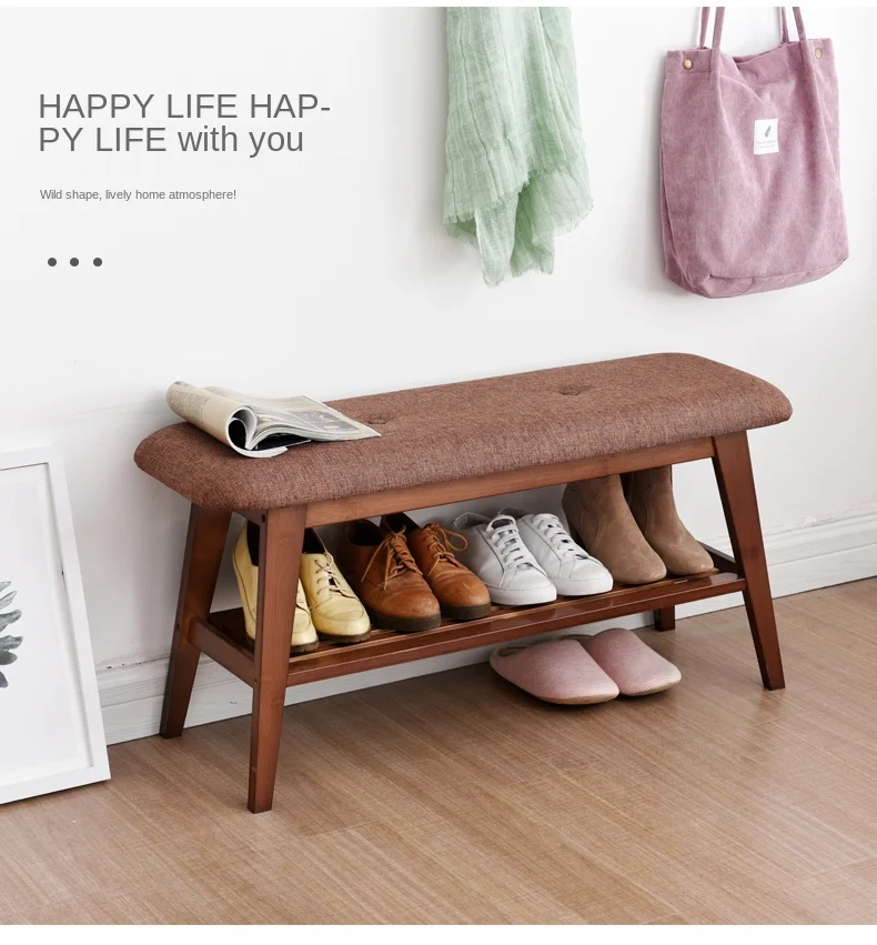 Скамейка для смены обуви простой скамейка в скандинавском стиле из натурального