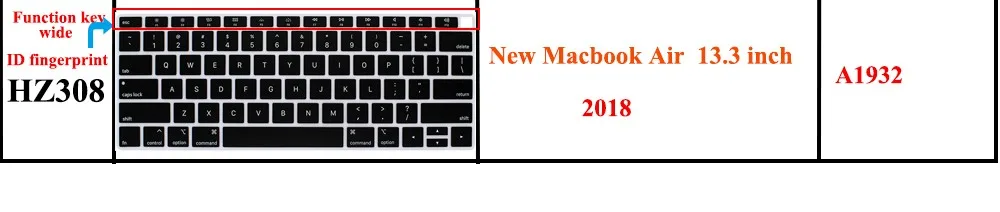 Для нового Macbook Air 13 крышка клавиатуры прозрачный цвет Защита клавиатуры ноутбука для Macbook Air 13 мягкая кожа Наклейка A1932