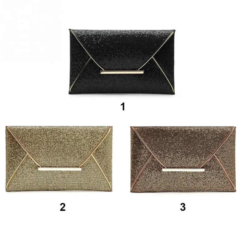 

Party Envelope Clutch Handbag Women Evening Bag Glitter Sequins Sparkling Banquet Glitter Bag For Ladies Girls Wedding Clutches