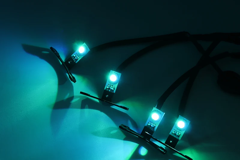 4 шт. многоцветный RGB Demon Eye светодиодный devil eyes с беспроводным пультом дистанционного управления для двойных линз автомобиля мотоцикла фары проектор модифицированный
