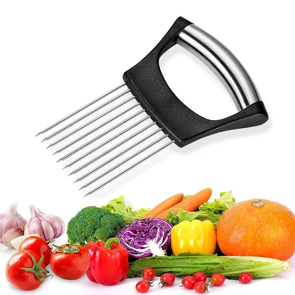 

Steel Onion Needle Onion Insert Onion Cutting Fruit Slicing Vegetable And Tool Tool Kitchen U5F5