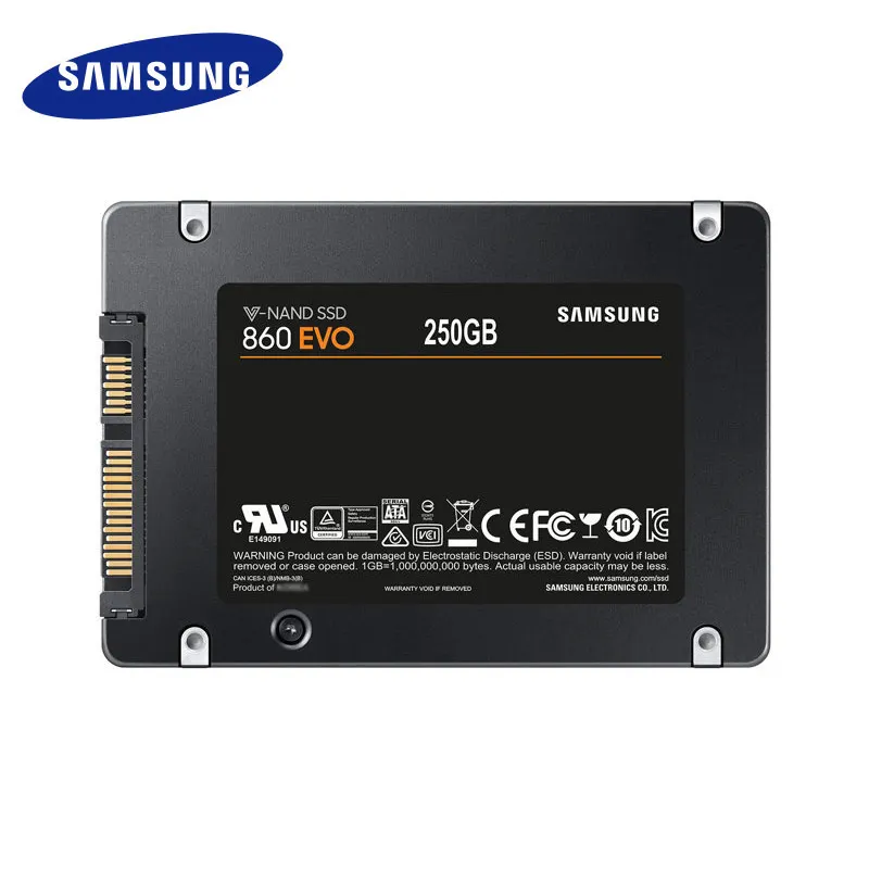 Внутренний твердотельный накопитель Samsung SSD 860 EVO 250 ГБ 500 Гб жесткий диск SATA3 2 5 - Фото №1