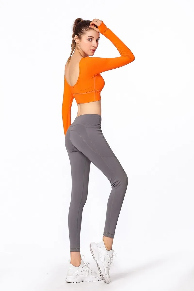 

Autumn Winter Yoga Pants Hip High Waist Fitness Women Elastic Tight Trousers Squat Proof Sportswear Tummy Control Breathable