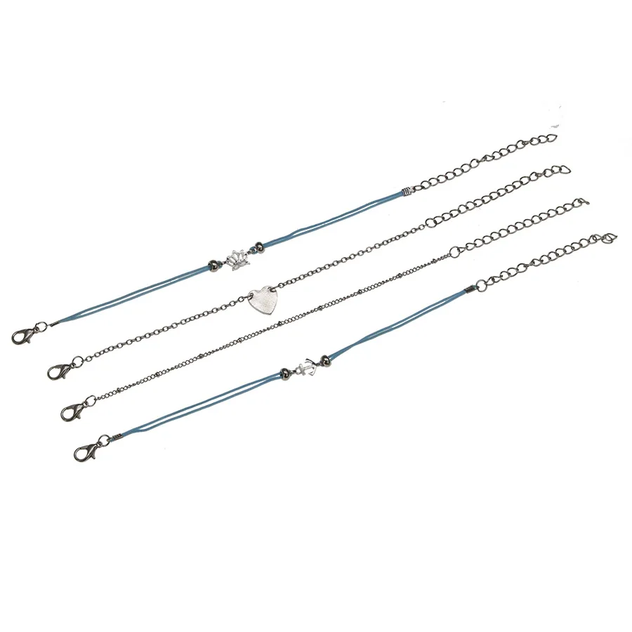 (Нет часов) 1 комплект браслет с подвесками любовь Лотос простой металлический