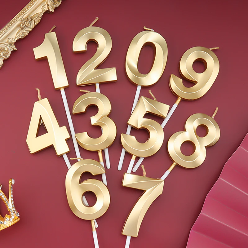 Свечи с номером на день рождения аксессуары для украшения дома свечи цифрами