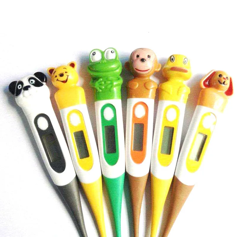

Cute Pet Digital Led Thermometer Waterproof Cartoons Veterinary Body Thermometer for Dogs Horse Cats Pigs Sheep