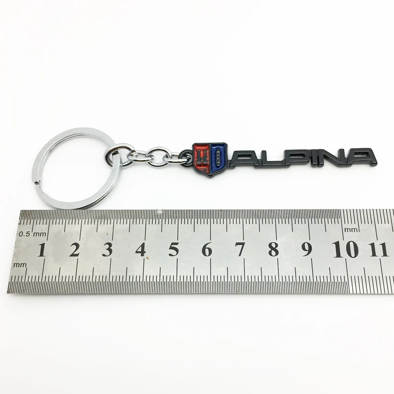 3D металлический брелок для ключей автомобиля с Логотипом BMW ALPINA F10 F20 F30 E38 E39 E46 E60 E90
