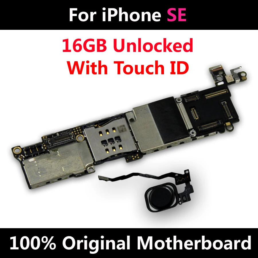 Оригинальная материнская плата для iphone SE разблокирована 5 бесплатная icloud с