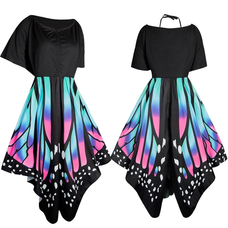 Женское бикини с бабочками 5XL плюс размер купальник форма Пляжное платье халат