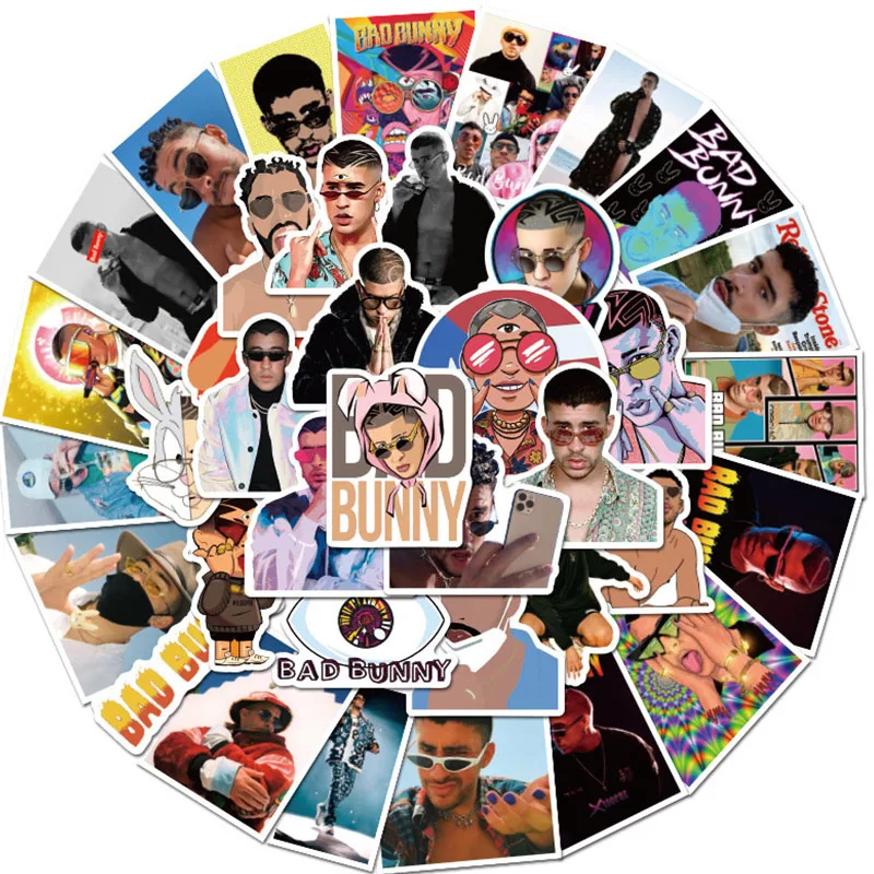 10/30/50 шт Горячая Распродажа певцов плохой Кролик Водонепроницаемые канцелярские